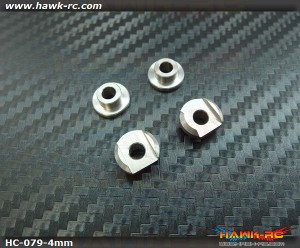 Hawk Creation LOGO 600 Metal Balde Grip 4mm Mounting Adaptor Set